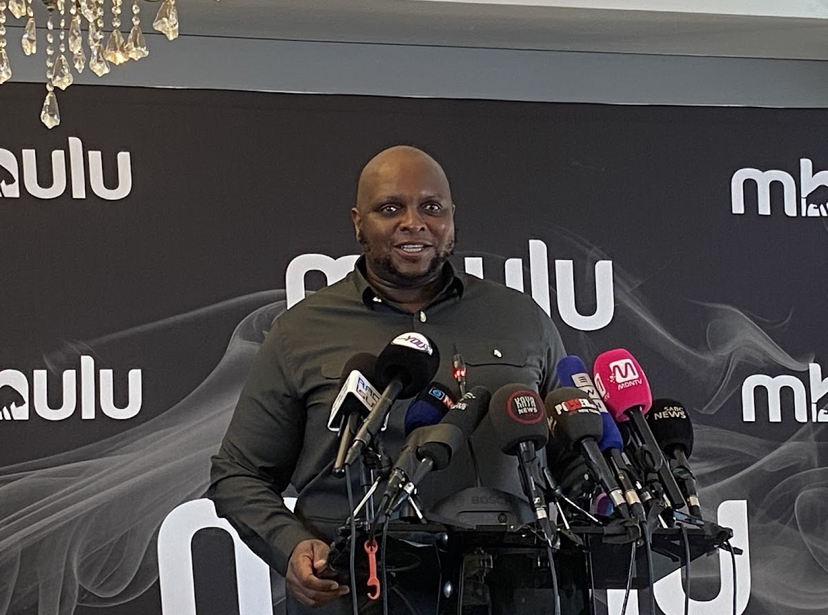 Former Mk Party secretary-general Floyd Shivambu press briefing today.